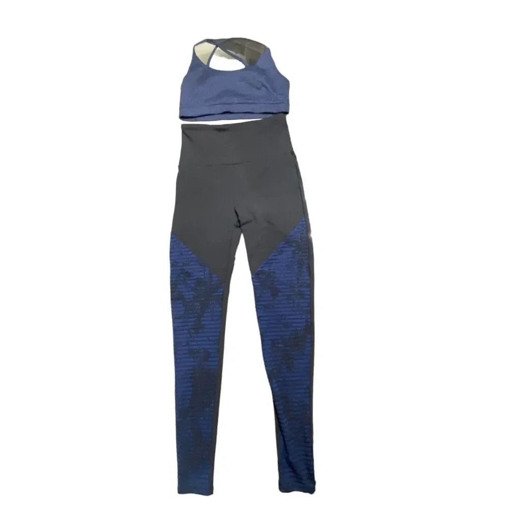 Lanston Sport Women Blue Sport Bra Small New